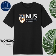 KAOS UNIVERSITY NUS NATIONAL UNIVERSITY OF SINGAPORE -TSHIRT UNIVERSITY NUS PREMIUM QUALITY