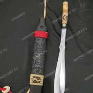 Dohong hulu tanduk bilah 35cm motif Dayak ngaju