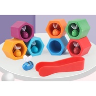 Strawberry Puff Little Bee Pocket Game Wooden