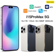 Global version I15 Pro Max 16GB+1TB smartphone high-definition screen facial recognition smartphone