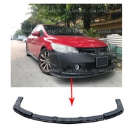 HONDA CIVIC FD MUGEN RR FRONT LIP (3 PCS) MATERIAL PUR PU MATERIAL FRP FIBER