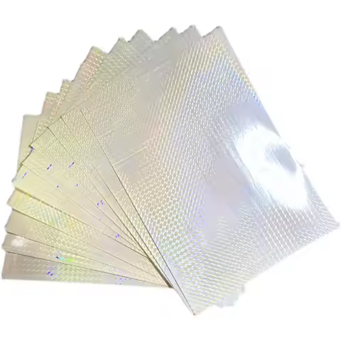 Hologram small square texture cold laminate film , bow-knot film sheets