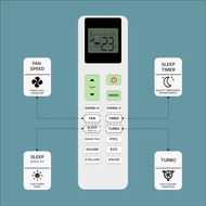 For dai kin Compatible for  AC air (AC 254) Remote Replacement for 1, 1.5, 2 ton Split/Window Air Co