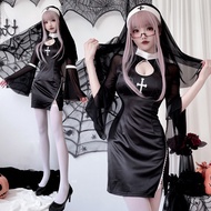 Children's Halloween Vampire Nun Outfit - Dark Gothic Cosplay