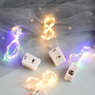 【lightingeverthing】1/2M Sparkling lights / Flashing Fairy Lights Copper Wire Battery Powered Birthday Cake Decor light string / Christmas Tree New Year Decoration