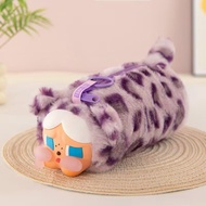 SKISOPGO Crybaby Pencil Bag Large Capacity Plush Leopard Print Pencil Case Pouch Cute Bag Doll Stati