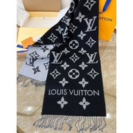法國精品Louis Vuitton LV Essential羊毛雙面流蘇圍巾 代購非預購