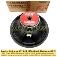 JTR Speaker ACR 15 inch 15500 Black Platinum Series - Speaker 15500