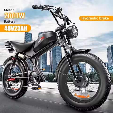 Ebike 2025 new model C93 2000W dual motor 48V 23AH lithium battery adult electric bicycle 20-inch fa