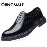 ORNGMALL Men's Business Formal Shoes Plus Size 37-48 British Style Men Pointed Casual Leather Shoes Dress Shoes for Men