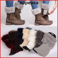 APPEAEA Leg Warmer  Cover Hot Fur Crochet Knit