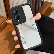 VIVO Y17S Y36i 5G G2 5G Y28 5G Case Softcase Lucky Symbol Mirror Beautiful Cesing Silicone Case HP C