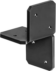 2 PCS 4 x 4 Black Rafter Clips Bracket, 6 Gauge Heavy Duty Roof Truss Connector, Timber Beam Ceiling