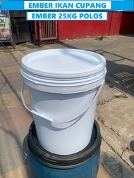 Ember 25kg Food Grade/ember polos/ember latek 25 liter /ember bekas 25