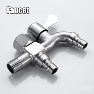 Two Way Faucet/Double Water Outlet Faucet TAP/One In and Two Out Garden Faucet/Dual Control Washing 