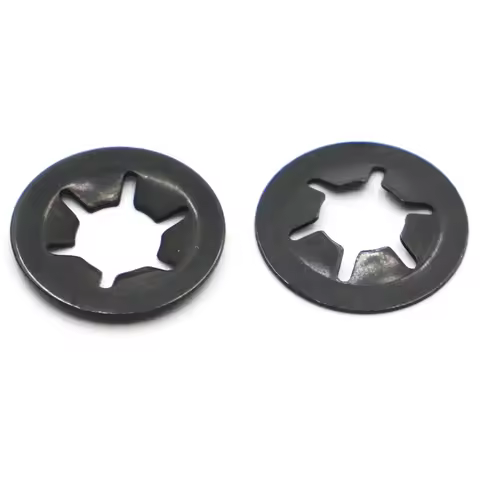 Black Star Lock Plum Bearing Retaining Rings Flower Washer M 2 M2.5 M3 M4 M5 M6 M8 M10 M12