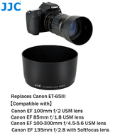 JJC Lens Hood Shade Replaces Original ET-65III For Canon EF 100-300mm f/4.5-5.6 USM LensEF 100mm f/2