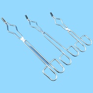 Crucible Tong Muffle Furnace Tongs Stainless Steel Round Steel Chrome Plated, 8/12/18 inch