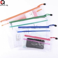 pvc Zipper File A5 A4 Mesh Document Mixed Colors Waterproof Zip