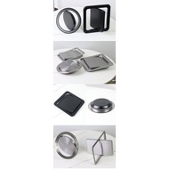 304 Stainless Steel Table Embedded Trash Can Accessories Cabinet Flip Household Kitchen Toilet round/Stainless Steel Rubbish Chute / Condo Rubbish