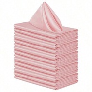8/16/24pcs Bulk Wedding Napkins, Elegant Square Dining Table Napkins, Satin Finish Napkins, Suitable