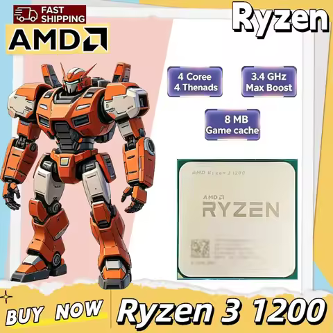 AMD Ryzen 3 1200 Socket AM4 New Tray CPU 4C4T 3.1GHz Up to 3.4GHz 8MB L3 Cache 65W Desktop Unlocked 