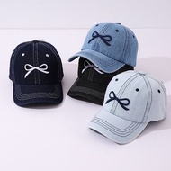 PREMIUM KIDS BASEBALL CAP - DENIM BOW CAP - Unisex Kids CAP - Boys Girls CAP - Boys Girls CAP