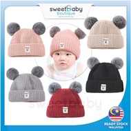 SWEETBABY Baby Beanies Hat Knitted Newborn Kids Cap Warm Winter Wool Knit Boy Girl Snowcap Cotton To