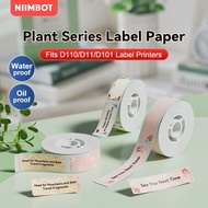 NIIMBOT D11 D110 D101 Printer Sticker Label Floral Pattern Thermal Waterproof Aesthetic Organizer