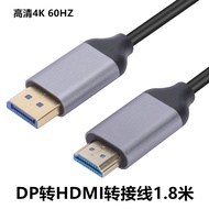 dp เลี้ยว hdmi สายอะแดปเตอร์ 4k60Hz คอมพิวเตอร์พร้อมจอภาพ 1.2 ฉบับ DP TO HDMI สายแปลง HD