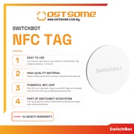 SwitchBot NFC Tag - Smart Home NFC Sticker, App Automation Trigger, 0.5-2cm Reading Distance, Easy S