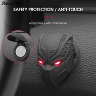 AD-Start Button Cover Black Panther Anti-scratch Wear-resistant High Strength Cartoon Image Design D