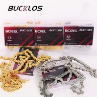 BUCKLOS Bike Chain 8/9/10/11/12 Speed Road Bike 11 Speed Chain Lightweight Mtb Chain Cycling Accesso