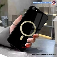 2D Glossy Hardcase Case Vivo Y69 V7 V17 V19 V15 S1 Pro - Cool Circle Motif Case