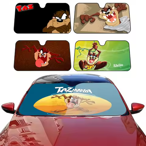 Cartoon T-Taz M-Mania Solar Protection Windshield Sunshade Cover Sun Shade Auto Sun Visor Car Covers