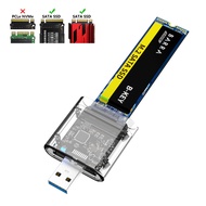 MAIWO Transparent M.2 SSD Enclosure SATA M2 Adapter External USB 5Gbps for B+M key M.2 SSD 223022422