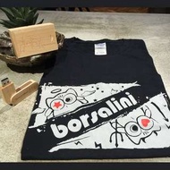 Borsalini 黑 短袖 T恤 M號 +木製8G USB隨身碟