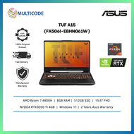 Asus Gaming Laptop TUF GAMING A15 FA506I-EBHN061W 15.6" FHD 144Hz Graphite Black ( R7-4800H, 8GB, 512GB SSD, RTX3050TI, W11 )