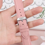 Suitable for Fossil Watch Band Genuine Leather Female Es5068/4671/3843/3988/4433 Leather Watch Strap