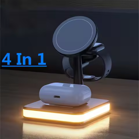 3 in 1 Magnetic Wireless Charger for Magsafe iPhone 12 13 14 15 16 17 Pro Max Apple Watch Airpods Pr