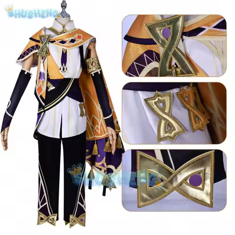 In Stock Sethos Cosplay Costume Genshin Impact Сетос Cyno Sumeru Temple of Silence Hermanubis Set Wi