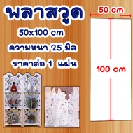 แผ่นพลาสวูด ( 50x100 cm ความหนา 25 มิล ) พลาสวูด  PLASWOOD ไม้ แผ่นไม้ ไม้กันน้ำ ไม้กันเสียง ชั้นวาง