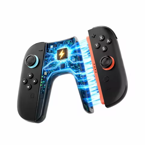 Charging Grip for Switch 2 Joy-Con Controller, Type-C Dual Charging Handle with LED Indicator Grip f
