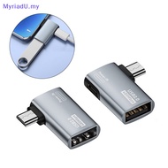MyriadU OTG Cable Adapter 4K 90 Degree Left Angle Powered Micro USB To USB OTG Adapter For TV Tablet Fire TV Stick 4K MY