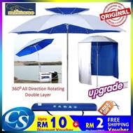 CP016 Mikanuo 2.0M/2.2m Outdoor Canopy 360o Rotating Patio Beach Fishing Portable Umbrella Sun Shade
