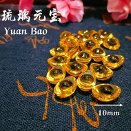 Feng Shui Glass Ingot Yuan Bao (20pcs) 10mm / 20mm