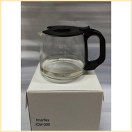 Replacement Glass Carafe ONLY for Imarflex ICM-300 Coffee Maker (HX) ∆ ◱ ☪