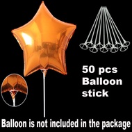 50 pcs Large 40CM Balloon Stick /Balloon Stick for foil balloon or BOBO BALLOON