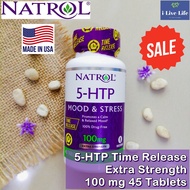 20% Sale!!! EXP.09/26 5-HTP Time Release Extra Strength 100 mg 45 Tablets - Natrol  #5-Hydroxytrypto