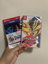 Switch遊戲 全新 寵物小精靈 盾日版 有中文 跟特別序號